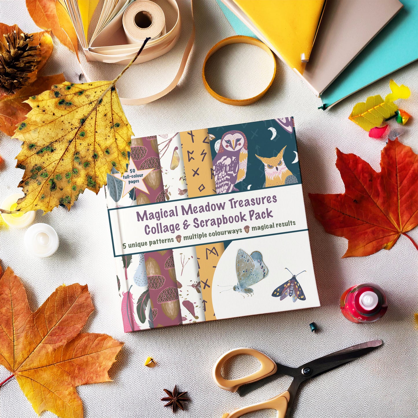 Magical Meadow Treasures Collage & Scrapbook Paper Pack
