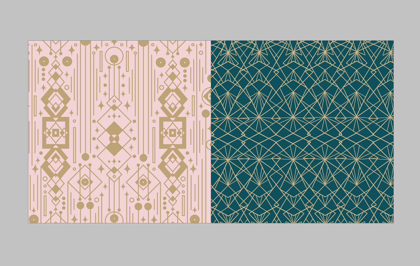 Art Deco Dazzle Collage & Scrapbook Paper