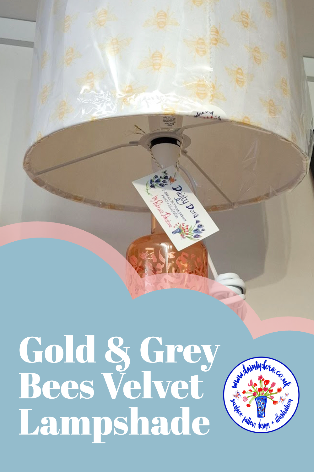 Soft Velvet Fabric Panel for 30cm Drum Lampshade
