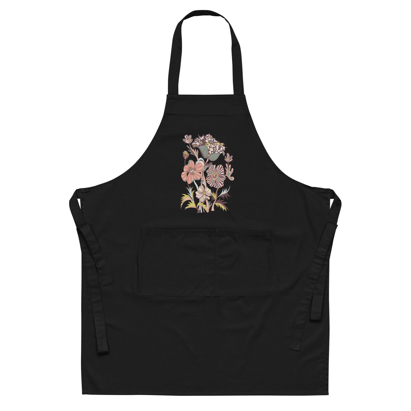 Victorian Autumn Florals Organic Cotton Apron