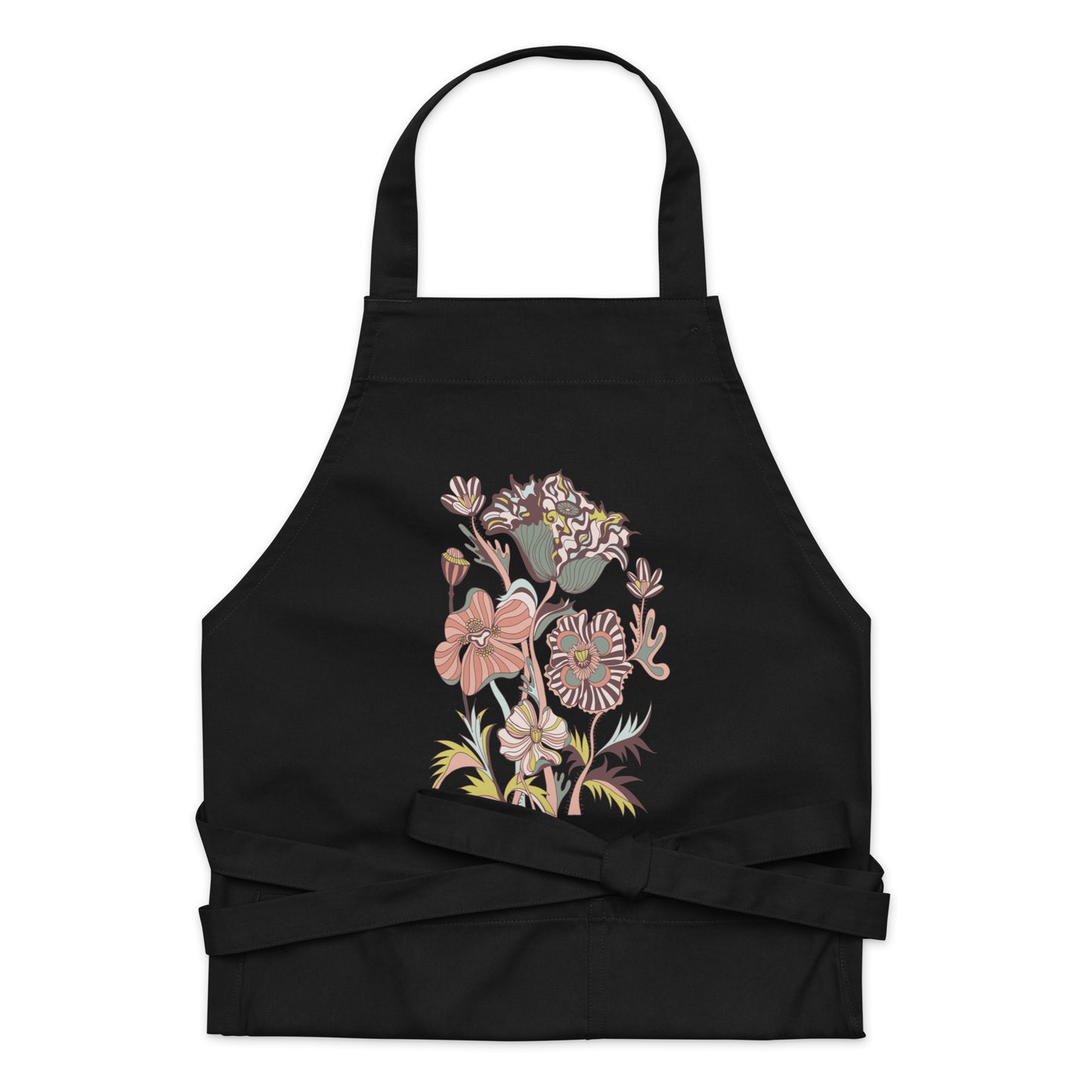 Victorian Autumn Florals Organic Cotton Apron