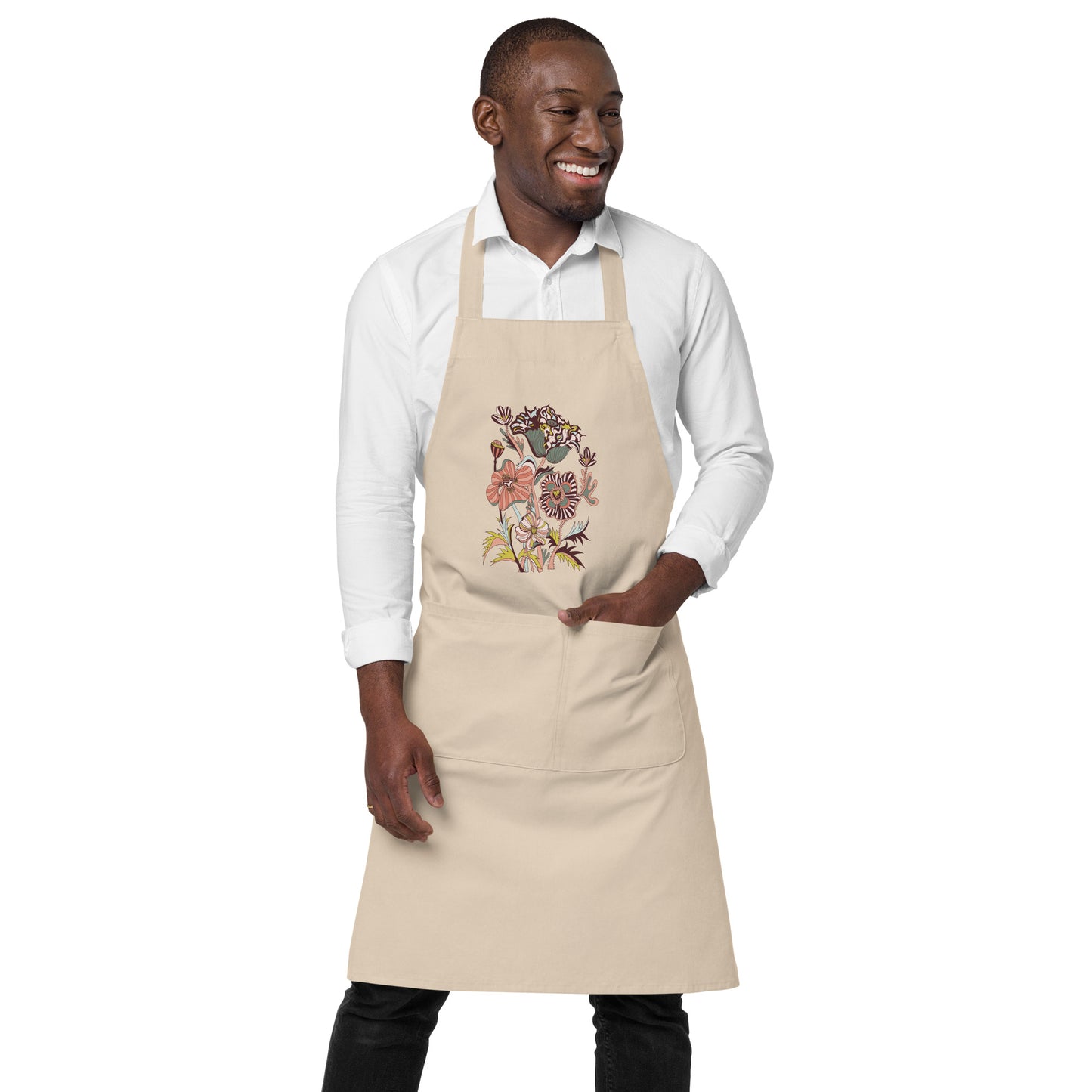 Victorian Autumn Florals Organic Cotton Apron
