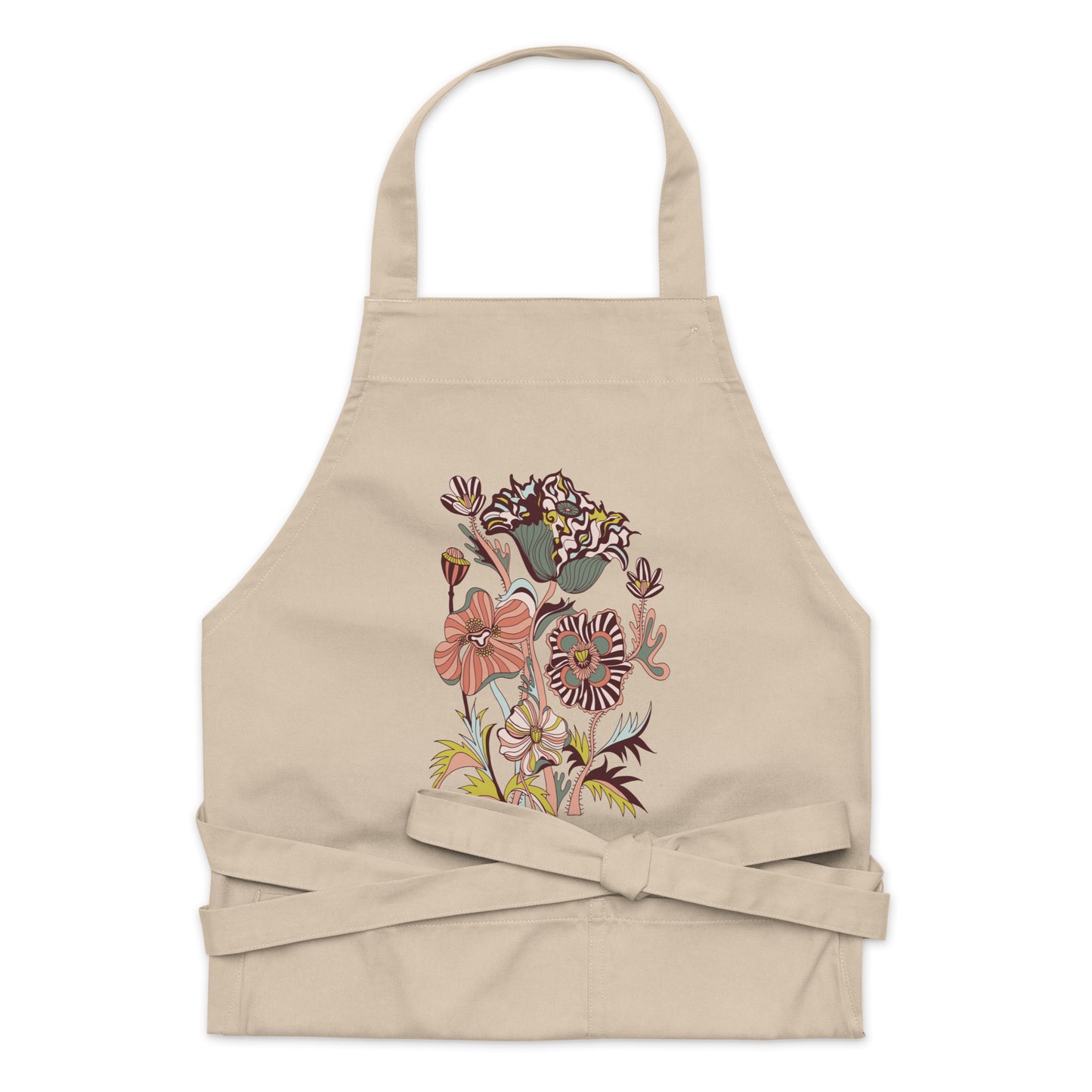 Victorian Autumn Florals Organic Cotton Apron