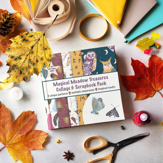 Magical Meadow Treasures Collage & Scrapbook Paper Pack