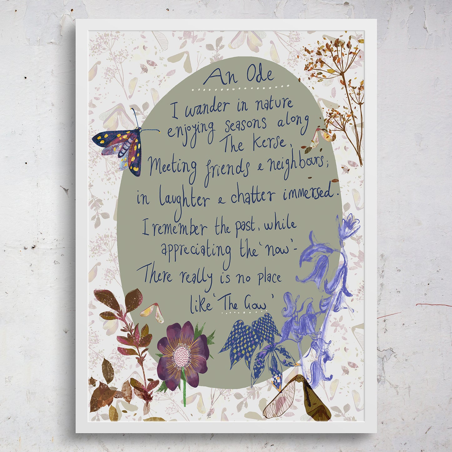 An Ode to The Kerse Lesmahagow Illustrated Art Print