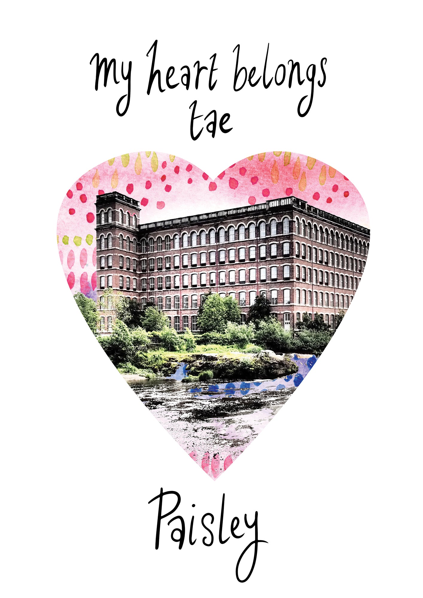 My Heart Belongs Tae Paisley - Coats Anchor Mill - A4