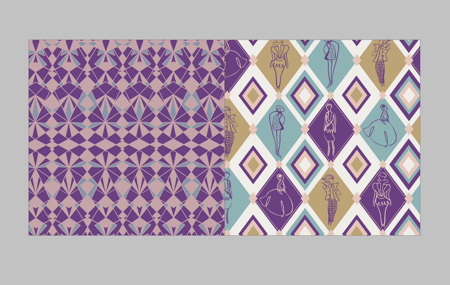 Art Deco Dazzle Collage & Scrapbook Paper