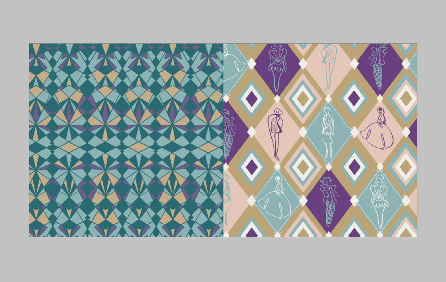 Art Deco Dazzle Collage & Scrapbook Paper