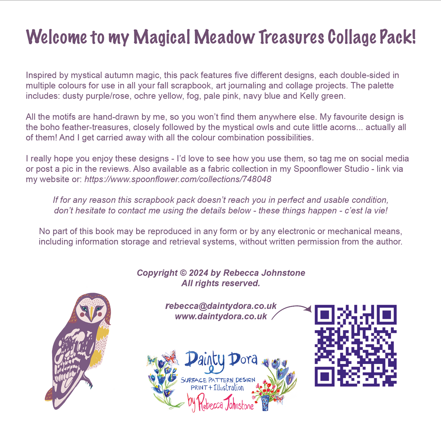 Magical Meadow Treasures Collage & Scrapbook Paper Pack