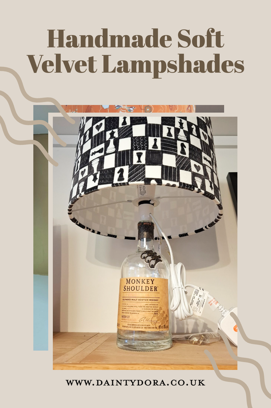 Soft Velvet Fabric Panel for 30cm Drum Lampshade